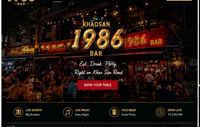 Khaosan 1986 style exterior